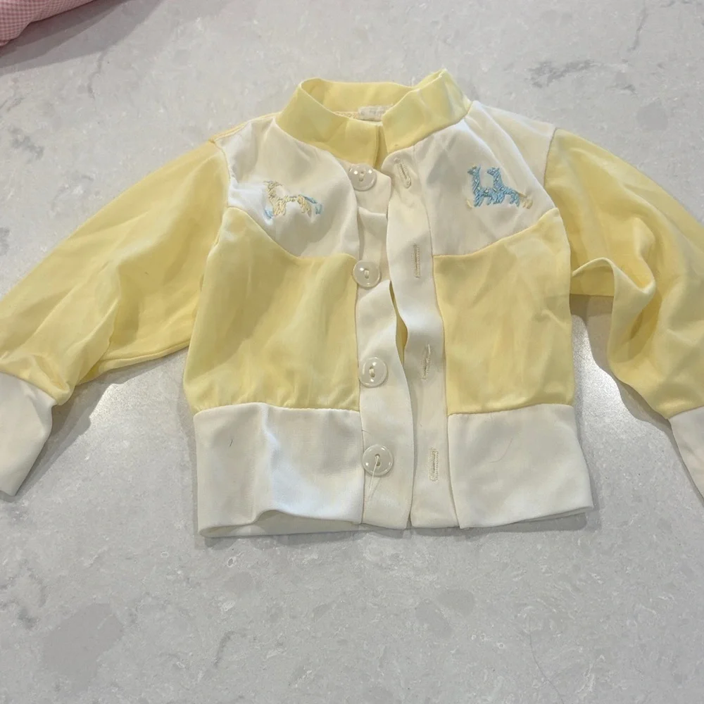 Charming Kids Jacket in Yellow and White